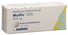 Metfin Filmtabl 500 mg 50 Stk, Hauptbild