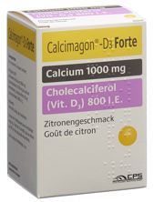 Calcimagon D3 Forte Kautabl Zitrone Ds 60 Stk, Hauptbild