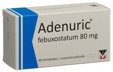 Adenuric Filmtabl 80 mg 98 Stk, Hauptbild