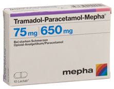 Tramadol-Paracetamol Mepha 75/650 mg 10 Stk, Hauptbild