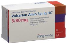 Valsartan Amlo Spirig HC Filmtabl 5/80mg 98 Stk, Hauptbild