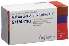 Valsartan Amlo Spirig HC Filmtabl 5/160mg 98 Stk, Hauptbild