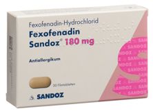 Fexofenadin Sandoz Filmtabl 180 mg 30 Stk, Hauptbild