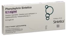 Phenylephrin Sintetica 0.5 mg/5ml 10 Amp 5 ml, Hauptbild