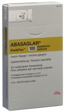 Abasaglar 100 E/ml KwikPen (U80) 5 Fertspr 3 ml, Hauptbild