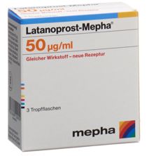 Latanoprost Mepha Gtt Opht 50 mcg/ml 3 Fl 2.5 ml, Hauptbild