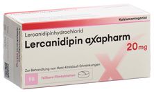 Lercanidipin Axapharm Filmtabl 20 mg 98 Stk, Hauptbild