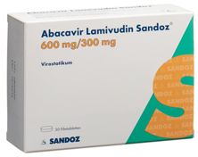 Abacavir Lamivudine Sandoz 600/300mg 30 pce, image principale