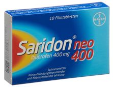 Saridon neo cpr pell 400 mg 10 pce, image principale