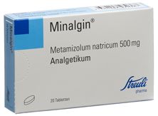 Minalgine cpr 500 mg ovale 20 pce, image principale