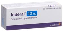 Inderal cpr pell 40 mg 50 pce, image principale