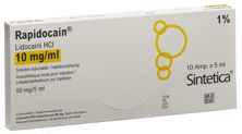 Rapidocain 50 mg/5ml o Kons 10 Amp 5 ml, Hauptbild