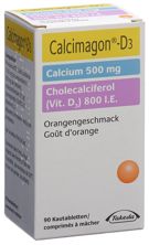 Calcimagon D3 Kautabl 500/800 Orange 90 Stk, Hauptbild