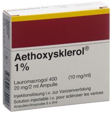 Aethoxysklerol Inj Lös 1 % 5 Amp 2 ml, Hauptbild