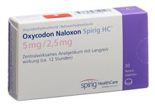 Oxycodon Naloxon Spirig HC cpr ret 5/2.5mg 30 pce, image principale