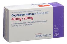 Oxycodon Naloxon Spirig HC cpr ret 40/20mg 30 pce, image principale