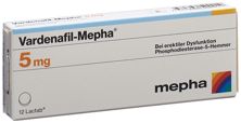 Vardenafil Mepha Lactab 5 mg 12 Stk, Hauptbild