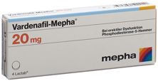 Vardenafil Mepha Lactab 20 mg 4 pce, image principale