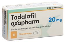 Tadalafil axapharm cpr pell 20 mg 8 pce, image principale