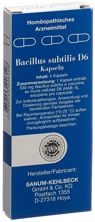 Sanum Bacillus subtilis Kaps D 6 5 Stk, Hauptbild
