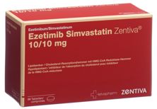 Ezetimib Simvastatin Zentiva Tabl 10/10 mg 98 Stk, Hauptbild