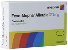 Fexo Mepha Allergie Lactab 120 mg 10 Stk, Hauptbild