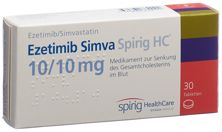 Ezetimib Simva Spirig HCTabl 10/10 mg 30 Stk, Hauptbild