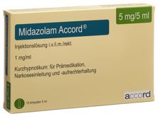 Midazolam Accord sol inj 5 mg/5ml 10 amp 5 ml, image principale