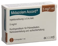 Midazolam Accord sol inj 5 mg/ml 10 amp 1 ml, image principale