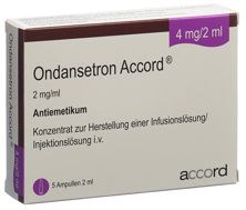 Ondansetron Accord conc perf 4 mg/2ml 5 amp 2 ml, image principale