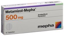Metamizol Mepha Tabl 500 mg 10 Stk, Hauptbild