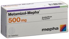 Metamizol Mepha Tabl 500 mg 50 Stk, Hauptbild