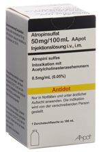 Atropinsulfat AApotInj Lös 50 mg/100ml 100 ml, Hauptbild