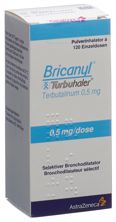 Bricanyl Turbuhaler Inh Plv 0.5 mg 120 Dos, Hauptbild