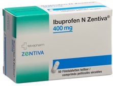 Ibuprofen N Zentiva Filmtabl 400 mg 50 Stk, Hauptbild
