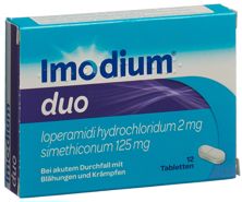 Imodium Duo (Simeticon 125 mg/133 mg)