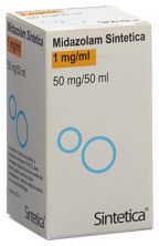 Midazolam Sintetica sol inj 50 mg/50ml vial 50 ml, image principale
