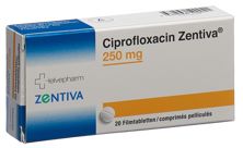 Ciprofloxacin Zentivacpr pell 250 mg 20 pce, image principale