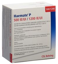 Haemate P Trockensub 500/1200 IE c Solv+Set Vial, Hauptbild