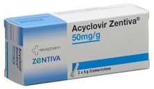 Acyclovir Zentiva Creme 50 mg/g 2 Tb 5 g, Hauptbild