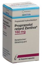 Propranolol retard Zentiva Ret Kaps 160 mg 30 Stk, Hauptbild
