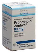 Propranolol Zentiva Filmtabl 80 mg Ds 60 Stk, Hauptbild