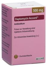 Daptomycin Accord Trockensub 500 mg Durchstf, Hauptbild