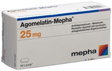 Agomelatin Mepha Filmtabl 25 mg 98 Stk, Hauptbild