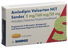 Amlodipin Valsartan HCT Sandoz5/160/25 28 Stk, Hauptbild