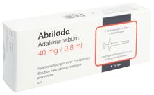 AbriladaInj Lös 40 mg/0.8ml Fertspr 0.8 ml, Hauptbild
