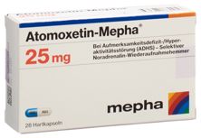 Atomoxetin Mepha Kaps 25 mg 28 Stk, Hauptbild