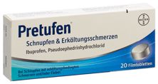 Pretufen Schnupfen&Erkältungsschmerzen 20 Stk, Hauptbild