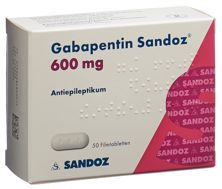 Gabapentine Sandoz cpr pell 600 mg 50 pce, image principale