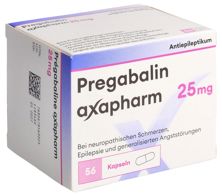 Prégabaline axapharm caps 25 mg 56 pce, image principale